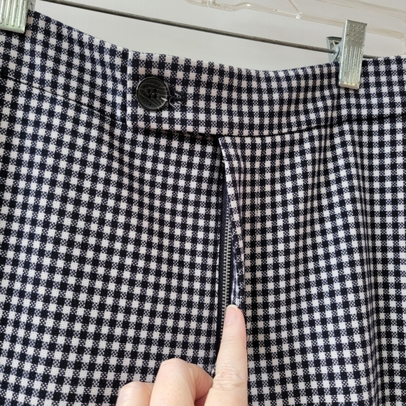 Avec Les Filles Black and White Checkered Flare Pants Size 6 High Waist Neutral - Picture 7 of 14